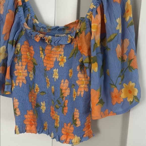 Billabong Golden Daze Floral Crop Top size small - Picture 5 of 7
